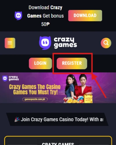 Crazy Game Register