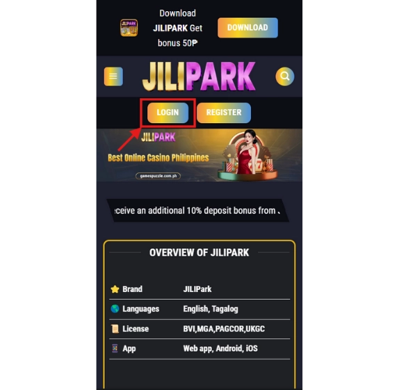 jilipark login